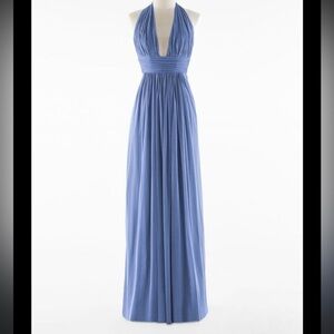REVOLVE Deep Blue Halter Maxi Dress